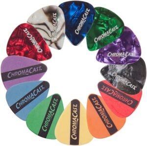 ChromaCast CC-SAMPLE: Púas Variadas para Guitarra - Paquete de 12 Unidades