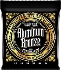 Ernie Ball set de cuerdas para guitarra acústica de bronce aluminio