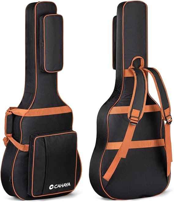 Funda de Guitarra Acústica Acolchada CAHAYA CY0294, Compatible con Guitarras de 40, 41, 42 Pulgadas