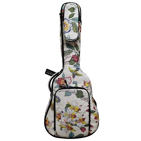 Funda de Guitarra Suave MUSIC FIRST de Lino Acolchado, Estilo Pastoral Americano de 36 Pulgadas