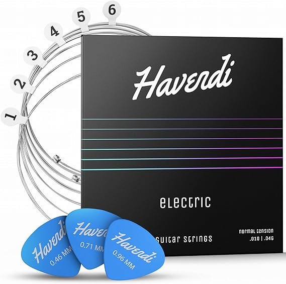 HAVENDI® Cuerdas de guitarra eléctrica, cuerdas brillantes de calidad de sonido