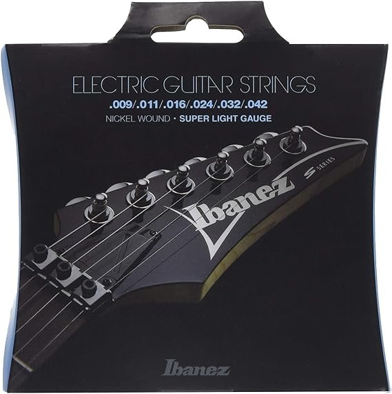 Ibanez, Cuerdas para guitarras eléctricas, calibre súper ligero (IEGS6)