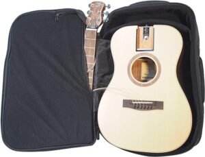 ourney Instruments Solid Sitka Guitarra de viaje – OF422 Guitarra acústica