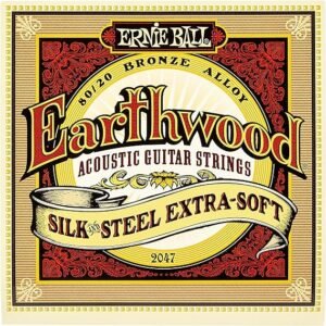 Juego de cuerdas acústicas Ernie Ball Earthwood, de seda y acero