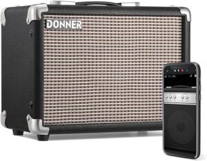 Donner Amplificador de guitarra de 10 W con tono de distorsión para guitarra eléctrica y bajo